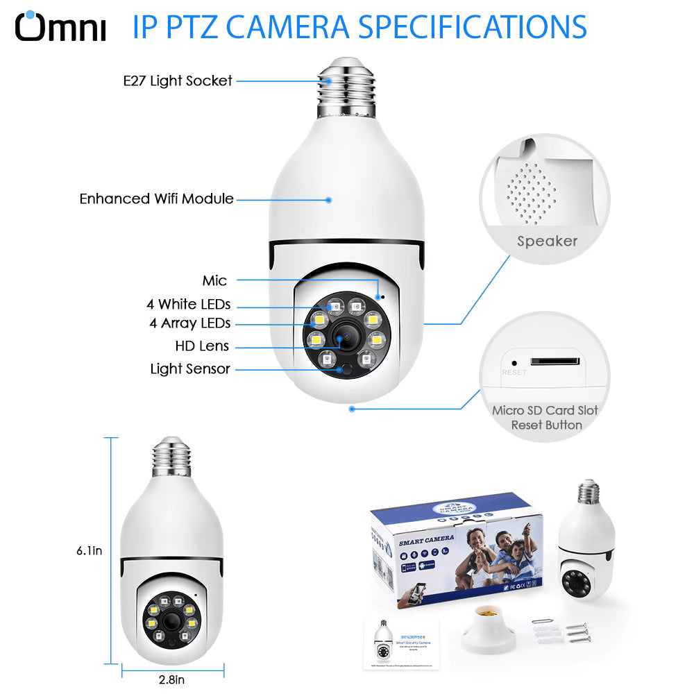 V380 Pro WiFi PTZ CCTV Camera | 1080p HD Smart Security Camera